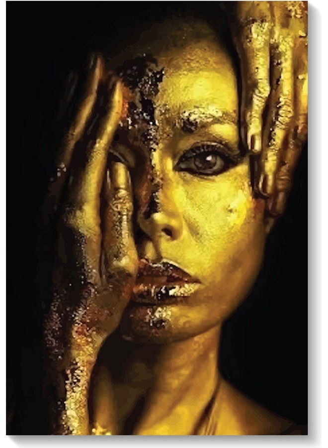 RYN Decorative Printed Wall Art Black/Yellow 40x60cm - Image 1