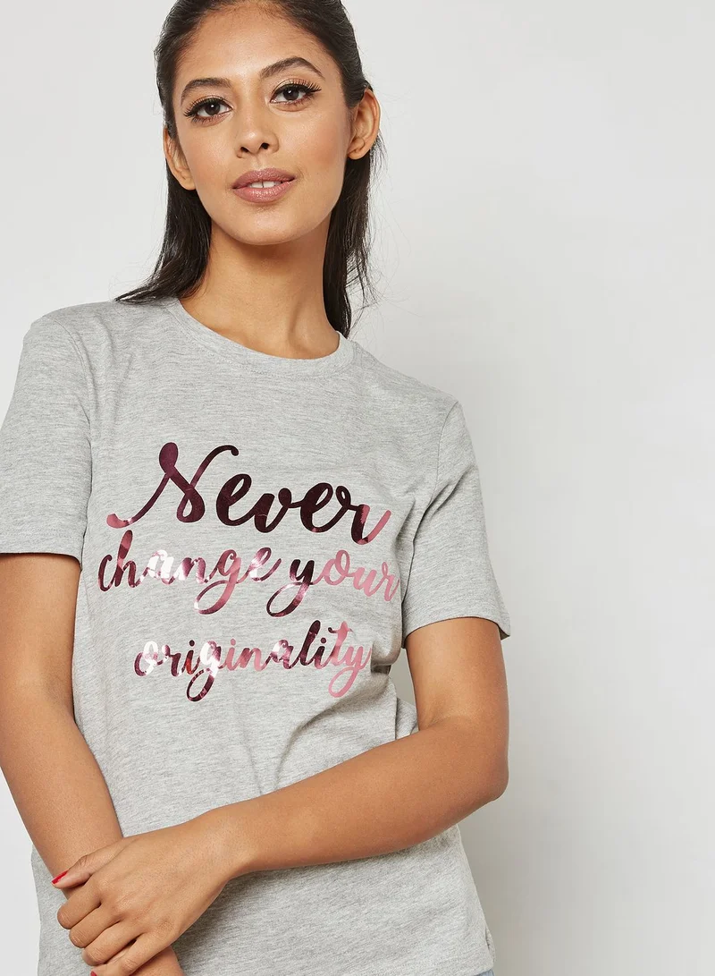 VERO MODA Slogan T-Shirt