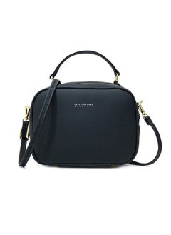 PIERRE LOUES Women's Cross-Body Bags Black Chain Bag Handbags for Women,Lightweight Crossbody Designer Shoulder Bag Purse,Ladies Fashion Phone Bag，Adjustable Strap PU Leather with Multi Zipper Pockets 