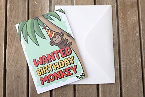 Oye Happy - Birthday Monkey Card - Prank Birthday Greeting Card for Friends/Bestie to Gift on Birthday - Image 5