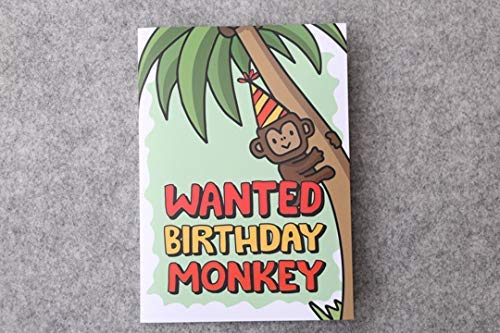 Oye Happy - Birthday Monkey Card - Prank Birthday Greeting Card for Friends/Bestie to Gift on Birthday - Image 2