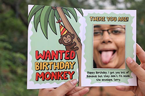 Oye Happy - Birthday Monkey Card - Prank Birthday Greeting Card for Friends/Bestie to Gift on Birthday - Image 1