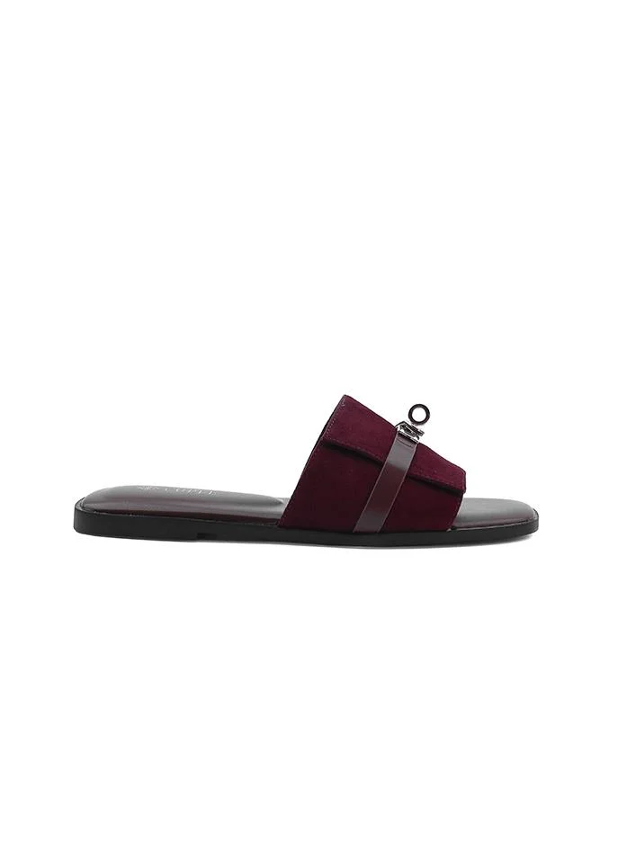 كابلي Flat Sandal – Deep Neutral Comfort