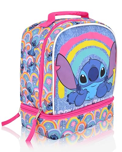 Fast Forward Stitch Lunch Box for Kids Insulated Lunch Bag Lunch Box for Girls Boys Unisex Lilo and Stitch Multicolor Reusable Lunchbox 9 X 8 X 45 - Image 3