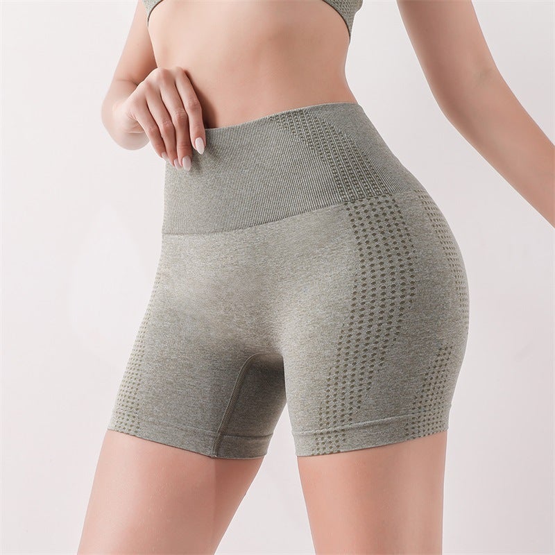 Generic Large Size Fitness Sports Hip Lifting Panties Peach Hip Lifting Shaping Body Yoga Outer Wear Running Bottoming Shorts Green - Image 1