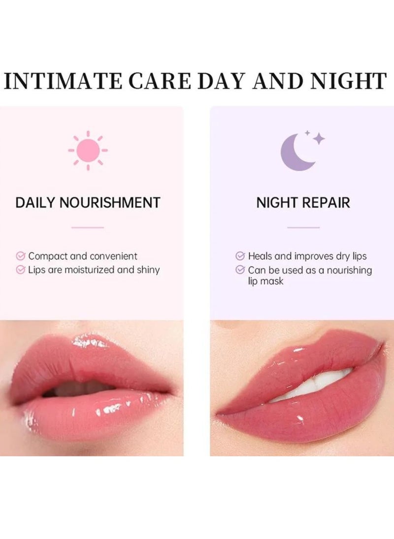 lakerain - Lip Butter Balm Moisture Hydration Lip Butter Gloss Sheer Tinted Lip Mask and Lip Balm Long Lasting Hydration and Moisturization Soothing Lip Treatment Care Makeup Shine Lip Glow Oil 03 Brown Sugar - Image 1