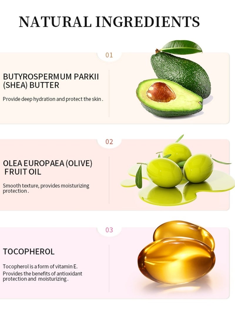 lakerain - Lip Butter Balm Moisture Hydration Lip Butter Gloss Sheer Tinted Lip Mask and Lip Balm Long Lasting Hydration and Moisturization Soothing Lip Treatment Care Makeup Shine Lip Glow Oil 03 Brown Sugar - Image 1
