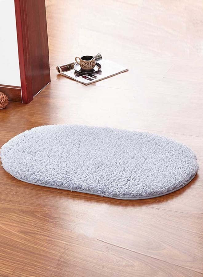 NIBEMINENT Solid Pattern Anti-Skid Doormat Off White 40 x 60cm