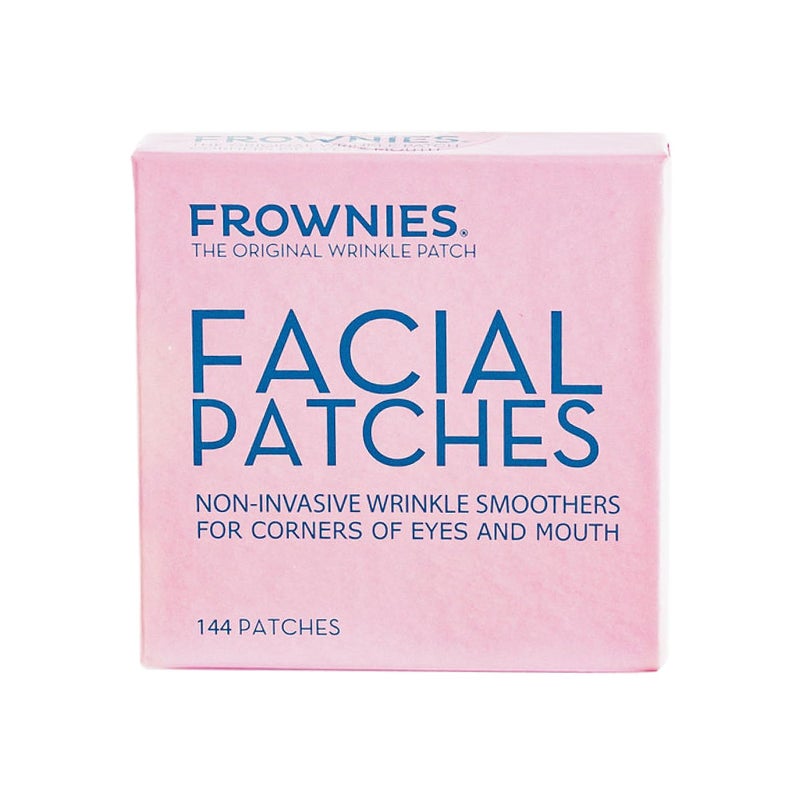 Frownies Facial Patches for Wrinkles on the Corner of Eyes & Mouth - Hypoallergenic Anti-Wrinkle Face Tape - Wrinkle Patch to Smooth & Soften Crowâ€™s Feet & Smile Lines - For Overnight Use, 144 Patches - Image 1