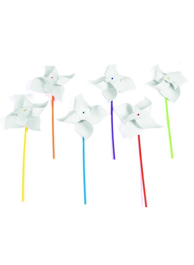 Fun Express دواليب هوائية عملاقة من فن إكسبريس - مجموعة جملة من 24 دولاب هوائي أبيض - اصنع فنونك بنفسك - رائعة للصيف، عيد الاستقلال ورشات الفنون في الفصول الدراسية - Image 3