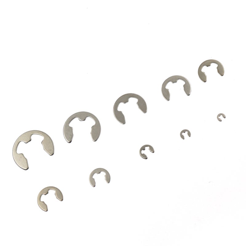 120PCS 304 Stainless Steel E-Clip Assortment Kit M1.5-10 Circlip External Retaining Rings Set - Image 5
