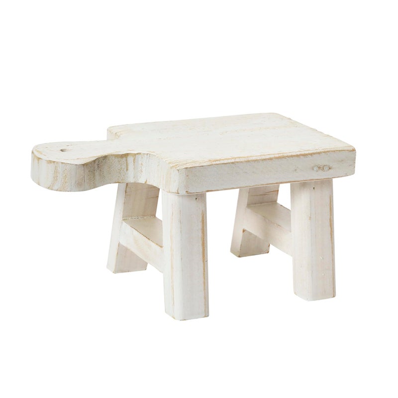 Creative Co-op Creative CoOp Decorative Wood Pedestal White - Image 2