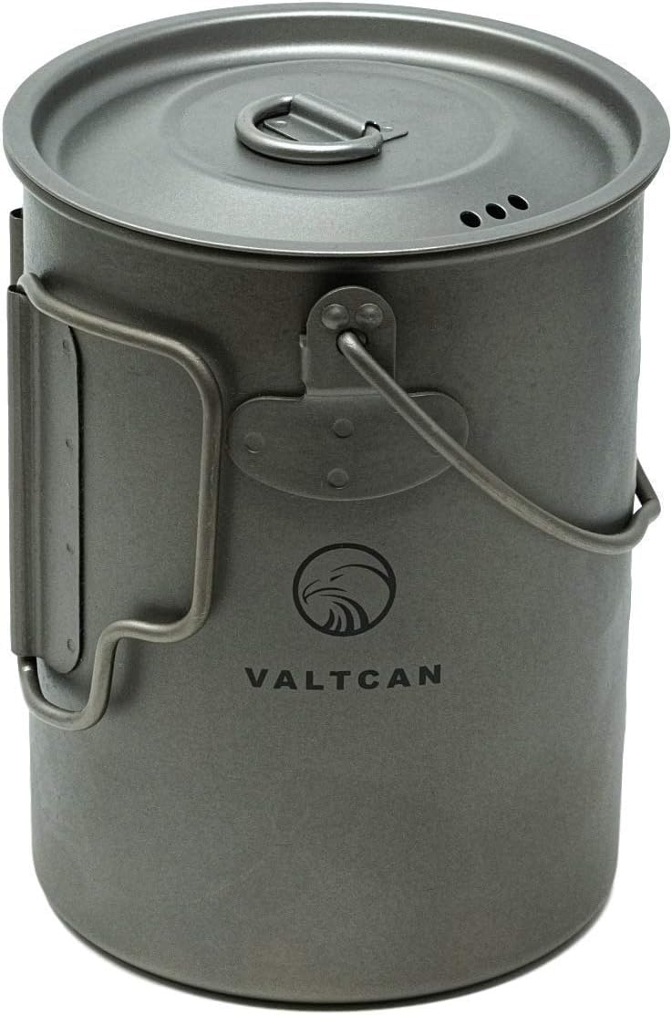 Valtcan 900ml Titanium Pot Backpacking Mug 30oz 095qt