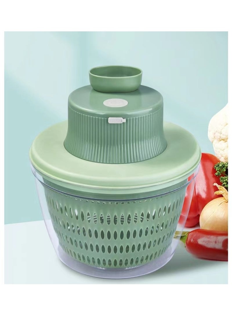 Electric Vegetable Cutter Wireless Electric Garlic Masher Food Chopper Meat Grinder Machine Food Peel Slice - Image 1
