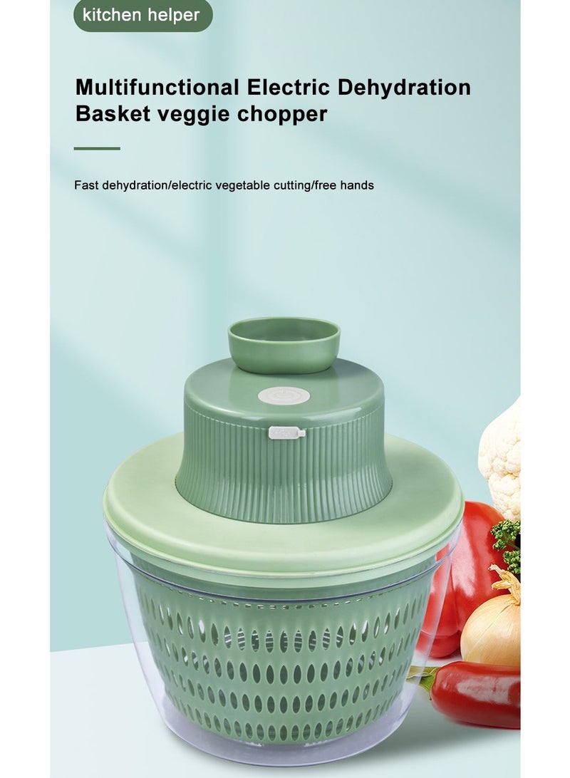 Electric Vegetable Cutter Wireless Electric Garlic Masher Food Chopper Meat Grinder Machine Food Peel Slice - Image 4
