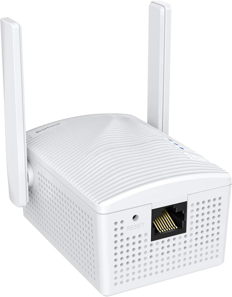 BrosTrend AC1200 WiFi to Ethernet Adapter, 1200Mbps Dual Band Universal Wireless Bridge for Printer, Smart TV, Blu-Ray Player, PlayStation, Xbox, etc, WPS Easy Setup, Connect a Wired Device to Wi-Fi - Image 1