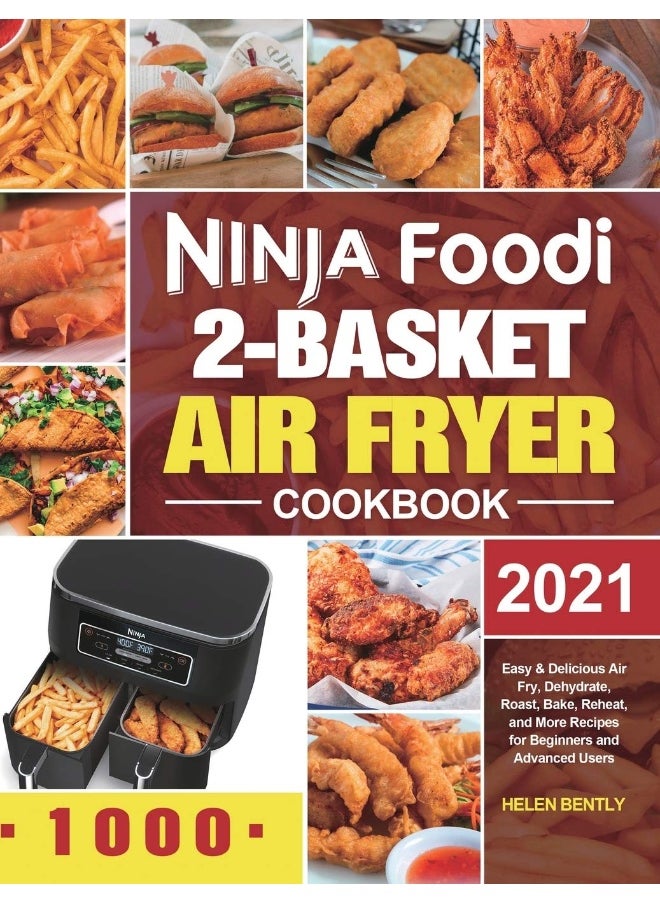 null - Ninja Foodi 2-Basket Air Fryer Cookbook: Easy & Delicious Air Fry, Dehydrate, Roast, Bake, Reheat, and More Recipes for Beginners and Advanced Users - Image 1