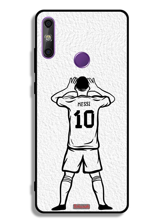 Tolwak Huawei Enjoy 20e Protective Case Cover Messi Sketch - Image 2