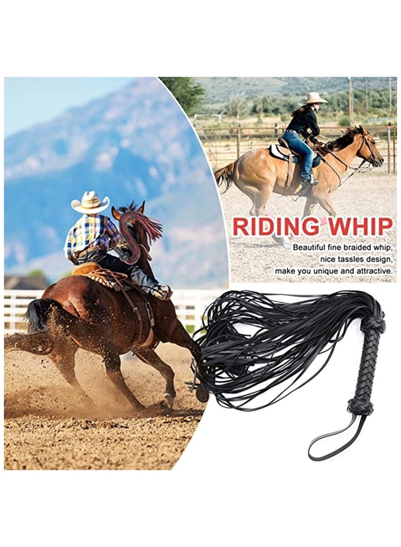 MIRFA Horse Braided Whip (Black) - Image 3