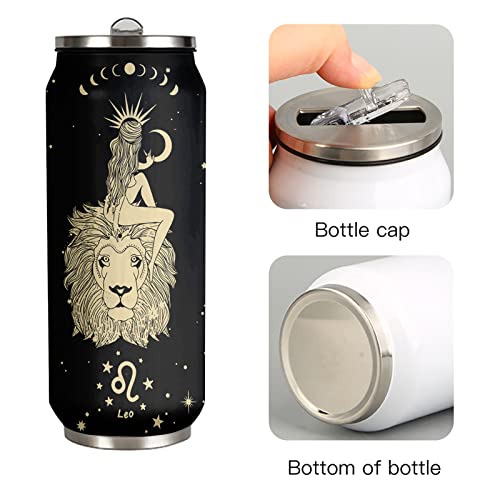 tatamonkey Leo Constellation Tumbler Zodiac Mens Womens Stainless Steel Tumblers Astrology Fans Birthday Gifts Coffee Sublimation Mugs Car Cup - 17 OZ - Image 3