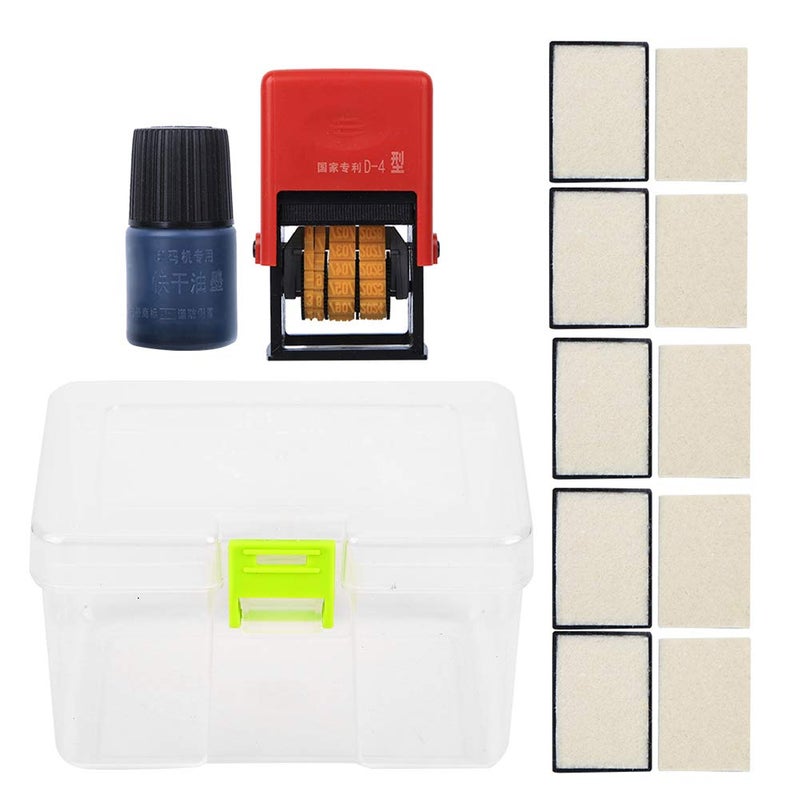 klarako آلة ترميز التواريخ المحمولة للطعام، آلة طباعة قابلة للتعديل لترتيب التواريخ العكسي 60 x 40 x 100 مم - Image 1