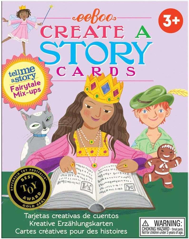 eeBoo Fairytale Mix Ups Create A Story Pre-Literacy Cards - 36 Flash Cards for Interactive Imaginative Play, Ages 3 and Up - Image 1