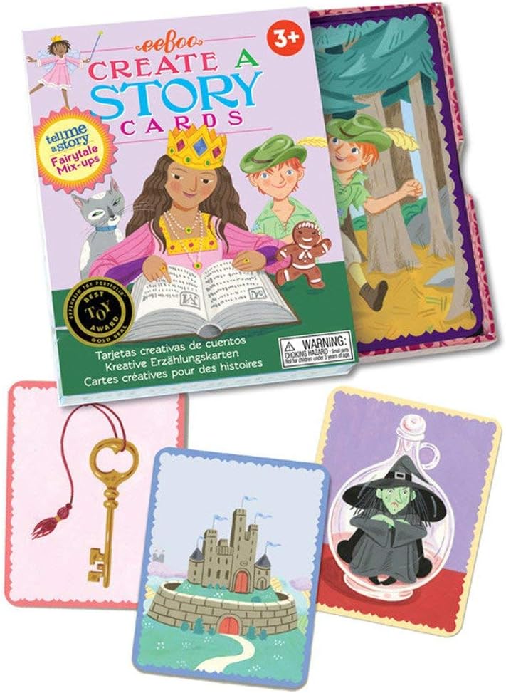 eeBoo Fairytale Mix Ups Create A Story Pre-Literacy Cards - 36 Flash Cards for Interactive Imaginative Play, Ages 3 and Up - Image 2