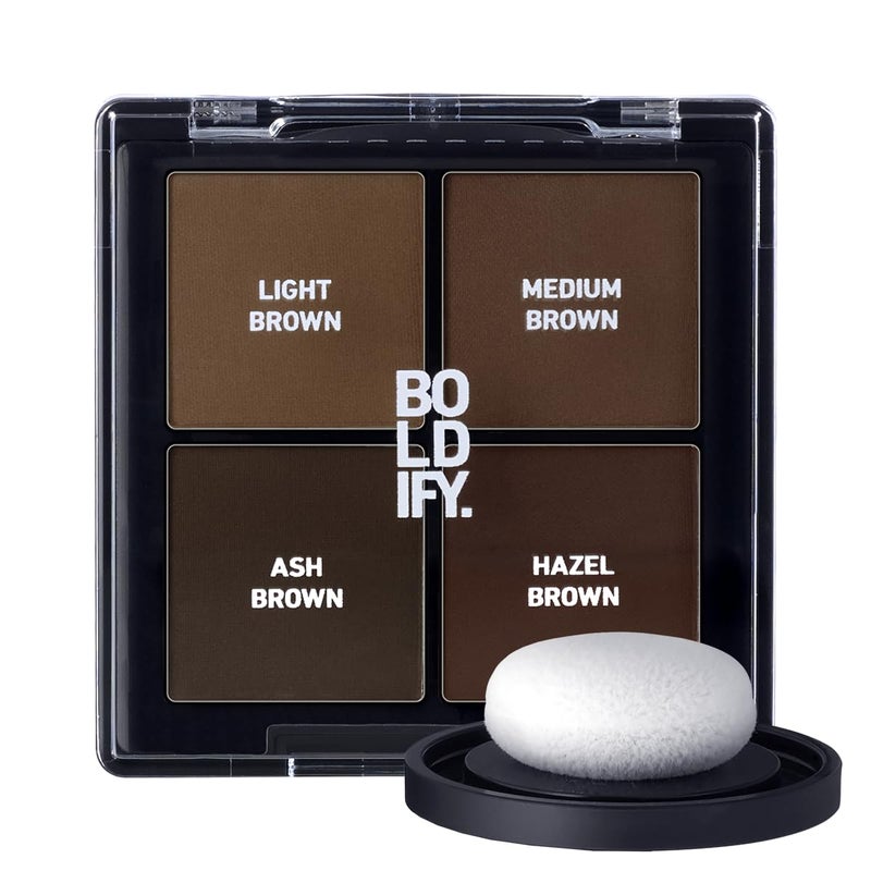 BOLDIFY Hairline Powder Color Sample Kit WaterResistant Root Touch Up Hair Color for Gray Coverage 24Hour StainProof MessFree Hair Powder for Thinning Hair Light Medium Browns - Image 2
