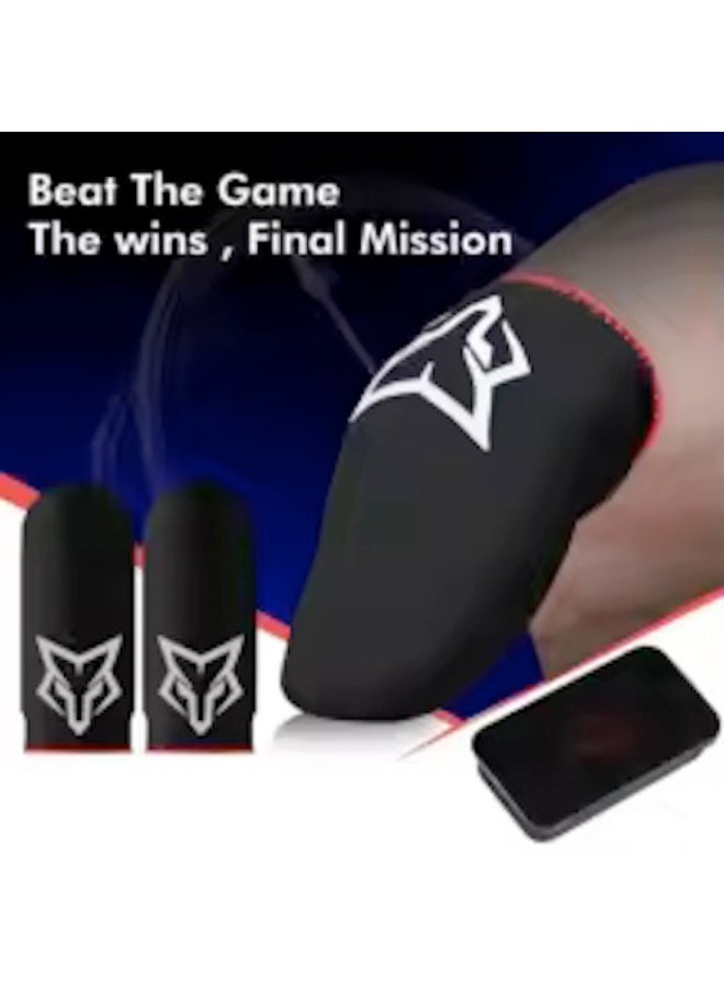 سارافوكس V6 2pairs Wasp Feelers 6 Finger Sleeve Flexible Glass Fiber Finger Gloves for Mobile Games for PUBG COD Gaming - Image 2