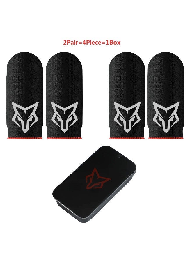 سارافوكس V6 2pairs Wasp Feelers 6 Finger Sleeve Flexible Glass Fiber Finger Gloves for Mobile Games for PUBG COD Gaming - Image 1