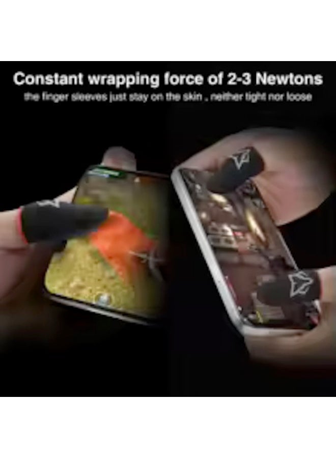 سارافوكس V6 2pairs Wasp Feelers 6 Finger Sleeve Flexible Glass Fiber Finger Gloves for Mobile Games for PUBG COD Gaming - Image 4