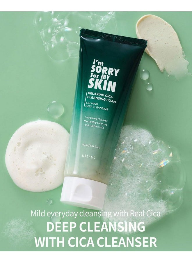 I'm SORRY For MY SKIN - Relaxing Cica Cleansing Foam 5.07Oz / 150Ml Gentle Cleansing For Calm And Clear Skin - Image 1