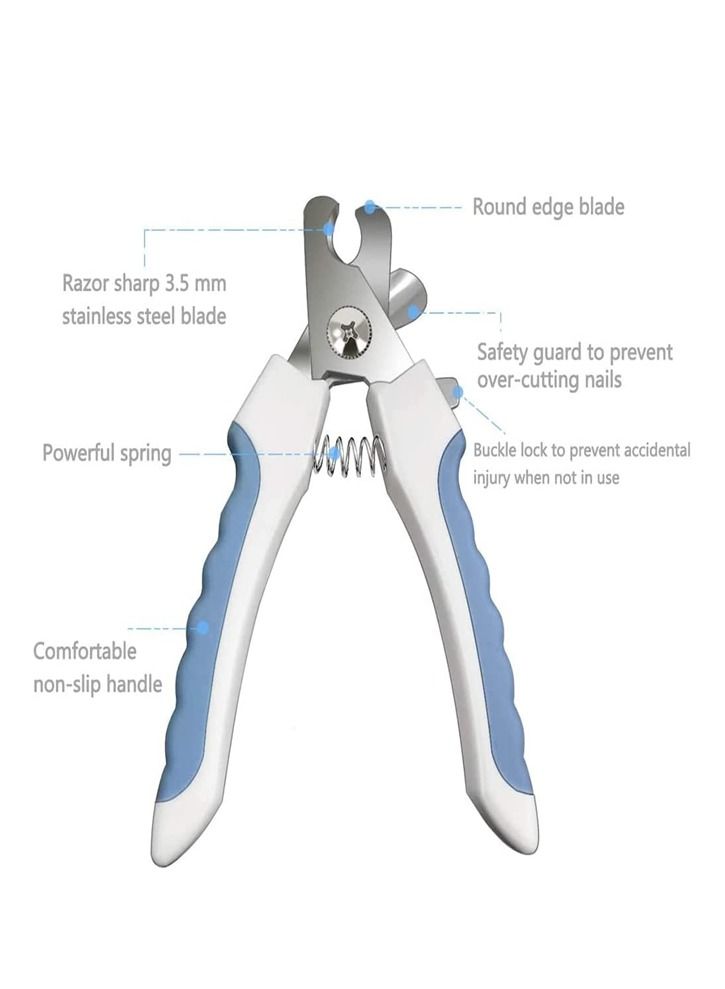 مقص أظافر الكلاب AL THEQA مع واقي أمان مقص أظافر الحيوانات الأليفة ومقص مخالب للحيوانات الأليفة في مستلزمات العناية بالحيوانات الأليفة ومقصات، مع واقي أمان - Image 4