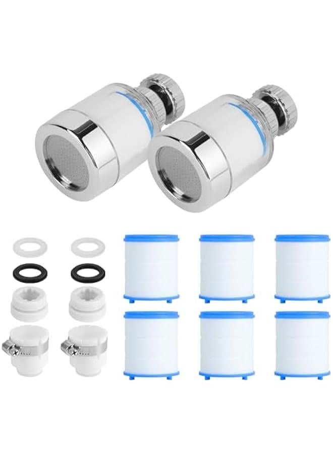 Harse 2Pcs Rotating Faucet Extender Sink Aerator, Sink Filter Water Faucet, 360 ° Faucet Extender, With Universal Converter, Swivel Multifunctional Robotic Arm for Home Kitchen Bathroom - Image 1