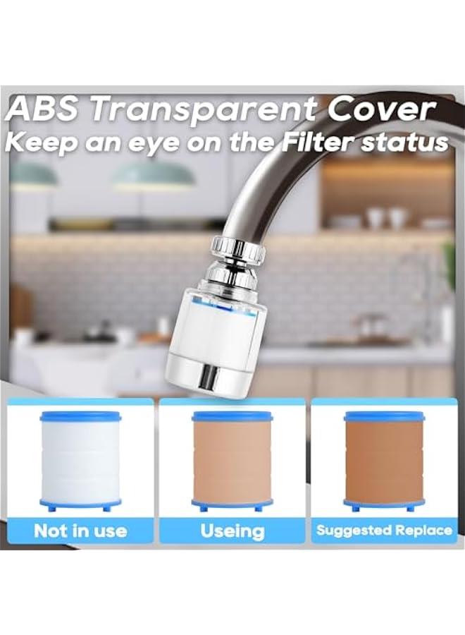 Harse 2Pcs Rotating Faucet Extender Sink Aerator, Sink Filter Water Faucet, 360 ° Faucet Extender, With Universal Converter, Swivel Multifunctional Robotic Arm for Home Kitchen Bathroom - Image 5