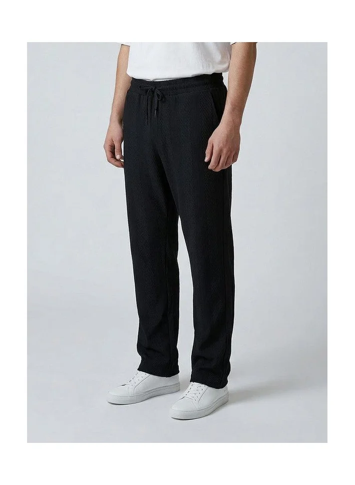 Marrakech Vertical Textured Elastic Waist Drawcord Pants
