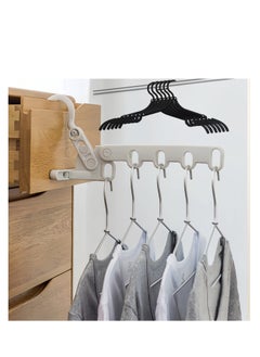 Excefore Folding Clothes Drying Rack, Outdoor Travel Clothes Rack, Laundry Room Hanging Rack, with 5 Holes, for Outdoor Camping Travel, Hotel Apartment, Student Apartment  - Image 1