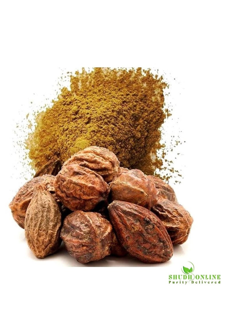 Shudh Online Harad powder, Kadukkai powder for face Orgainic, Badi Haritaki Churna, Inknut, Haralu (100 grams), Harde Seeds for Dark Circles, Karakkaya, Terminalia Chebula, Karakaya for Cough, Eating - Image 3