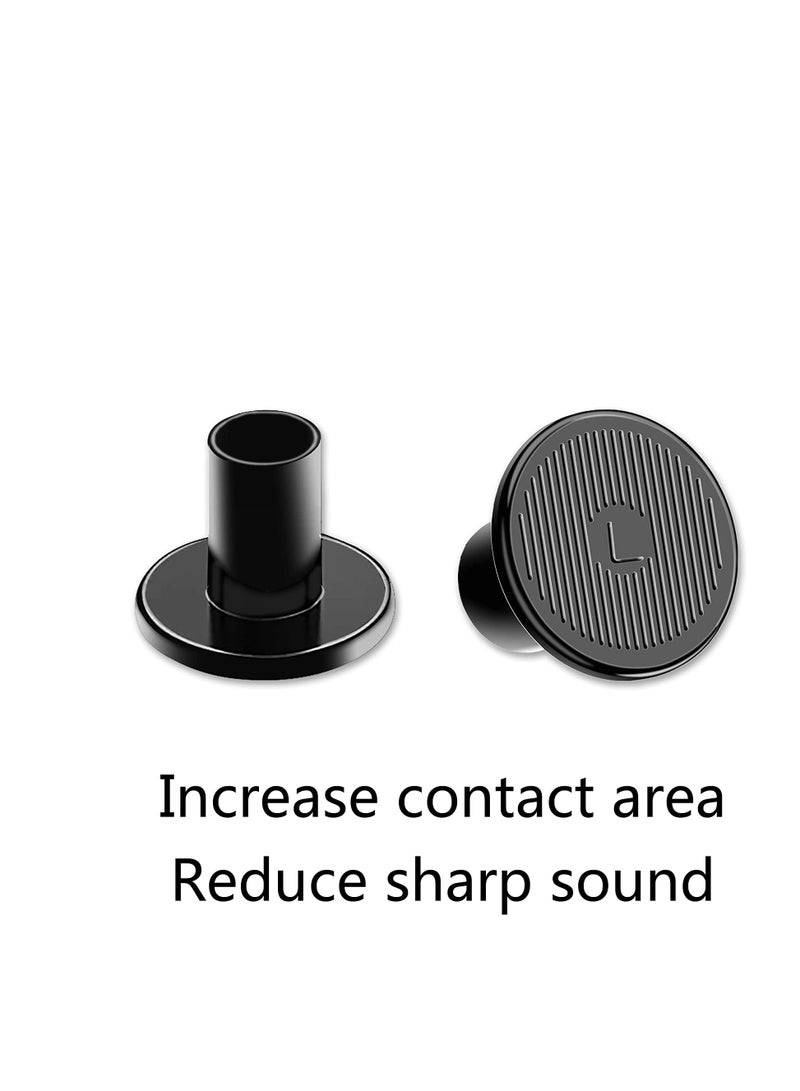 SYOSI SYOSI High Heel Grass Protectors Heel Sink Stoppers & Heel Repair Caps Non-Slip Heel Cover Protectors for Walking on Grass Gravel Wetlands (M~L-Black) 12 Pairs 2 Sizes - Image 5