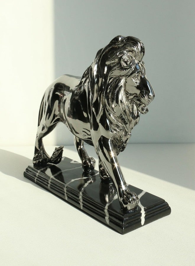Lukitas Lion Sculpture Decor - Animal Figurine Decorative Ornament for Living Room Office, or Shelf, Collectible Gifts for Lion Lover, Resin - Image 4