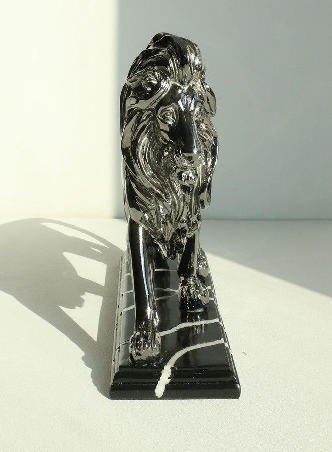 Lukitas Lion Sculpture Decor - Animal Figurine Decorative Ornament for Living Room Office, or Shelf, Collectible Gifts for Lion Lover, Resin - Image 3