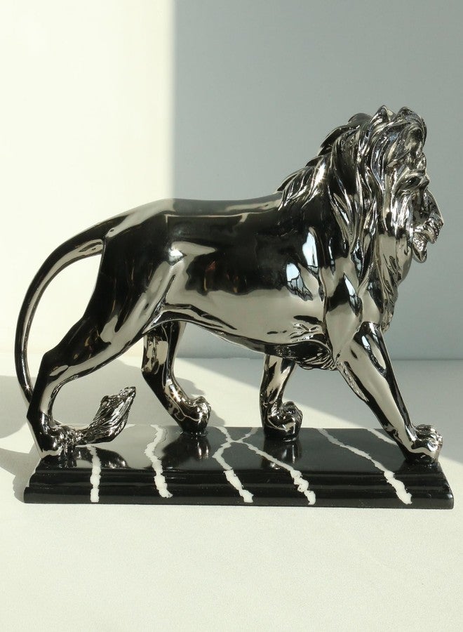 Lukitas Lion Sculpture Decor - Animal Figurine Decorative Ornament for Living Room Office, or Shelf, Collectible Gifts for Lion Lover, Resin - Image 5