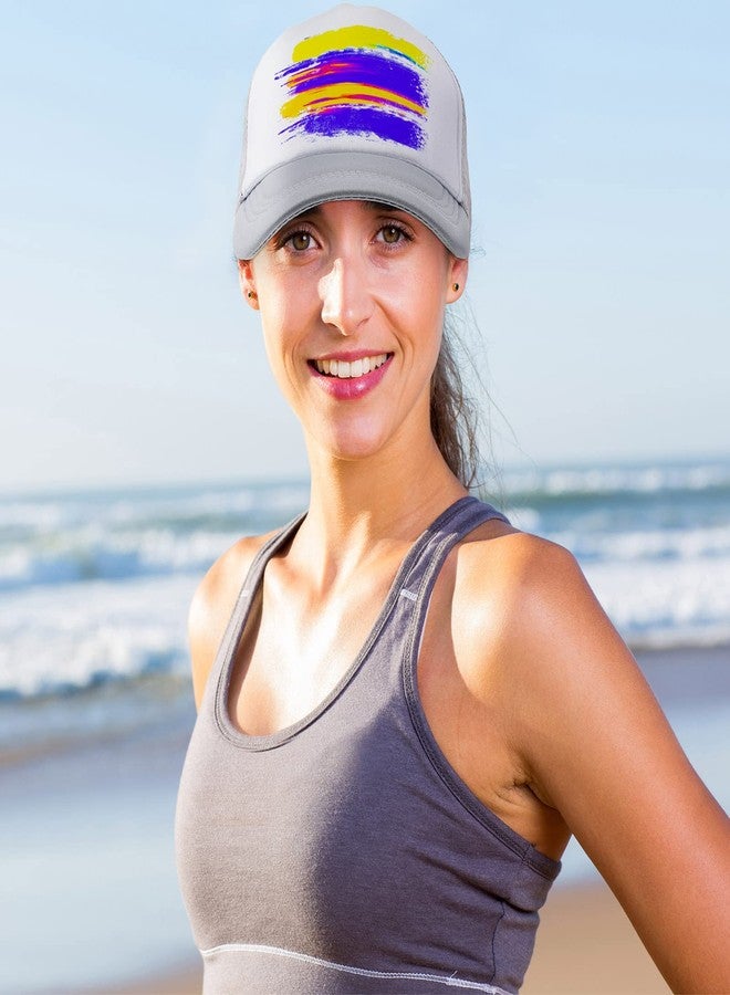 Tarpop 18 Pack Sublimation Blank Polyester Mesh Cap Trucker Summer Mesh Baseball Cap Unisex Two Tone and Solid Trucker Hats Blank Snap Back Hat for Men Women - Image 5