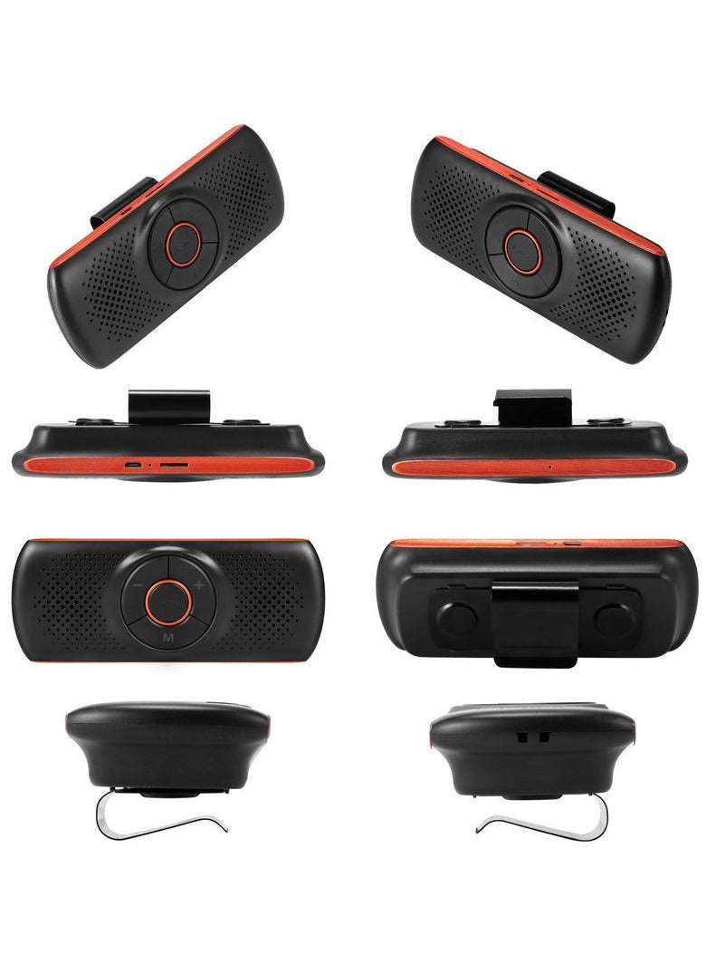 general Sun Visor Car Bluetooth Player - Handsfree Call Voice Navigation Call Announcement Music Player for Vehicle Safe Driving - Image 2