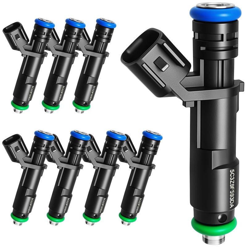 SeyPon Set of 8 Upgraded High Performance Fuel Injectors Fit for Ford F150 F250F350 Super Duty Expedition for Lincoln NavigatorMark LT V8 54L 20052007 OEM 5C3Z9F593DA 4G2142 FJ817 - Image 2