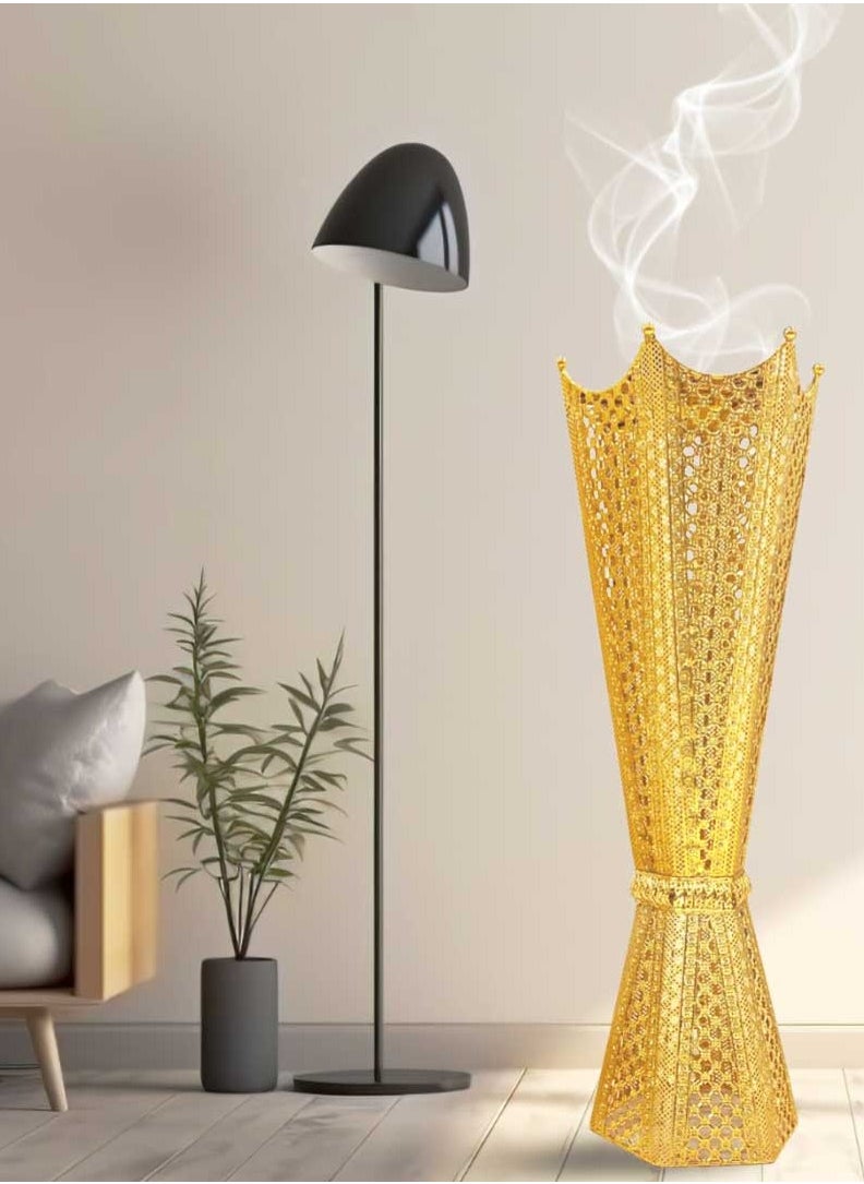 بخور بوسيدين مبخرة عود كبيرة وحامل بخور كبير بطول 100 سم للصالات والبيوت الكبيرة والمساجد  - Image 1