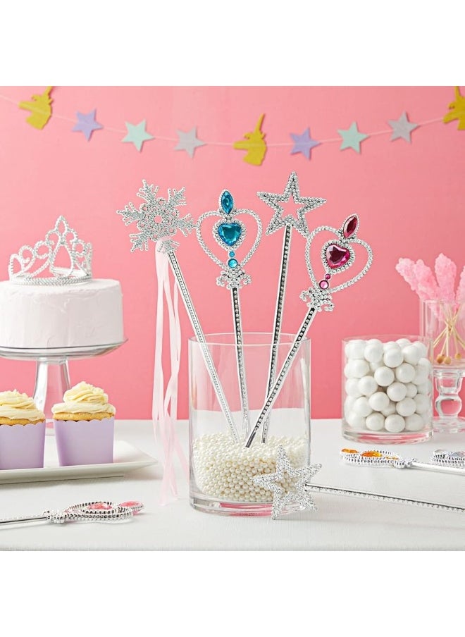 Blue Panda BLUE PANDA 12 Pack Fairy Princess Wand for Girls Party Favors for Kids Dress Up Accessories  - Image 5