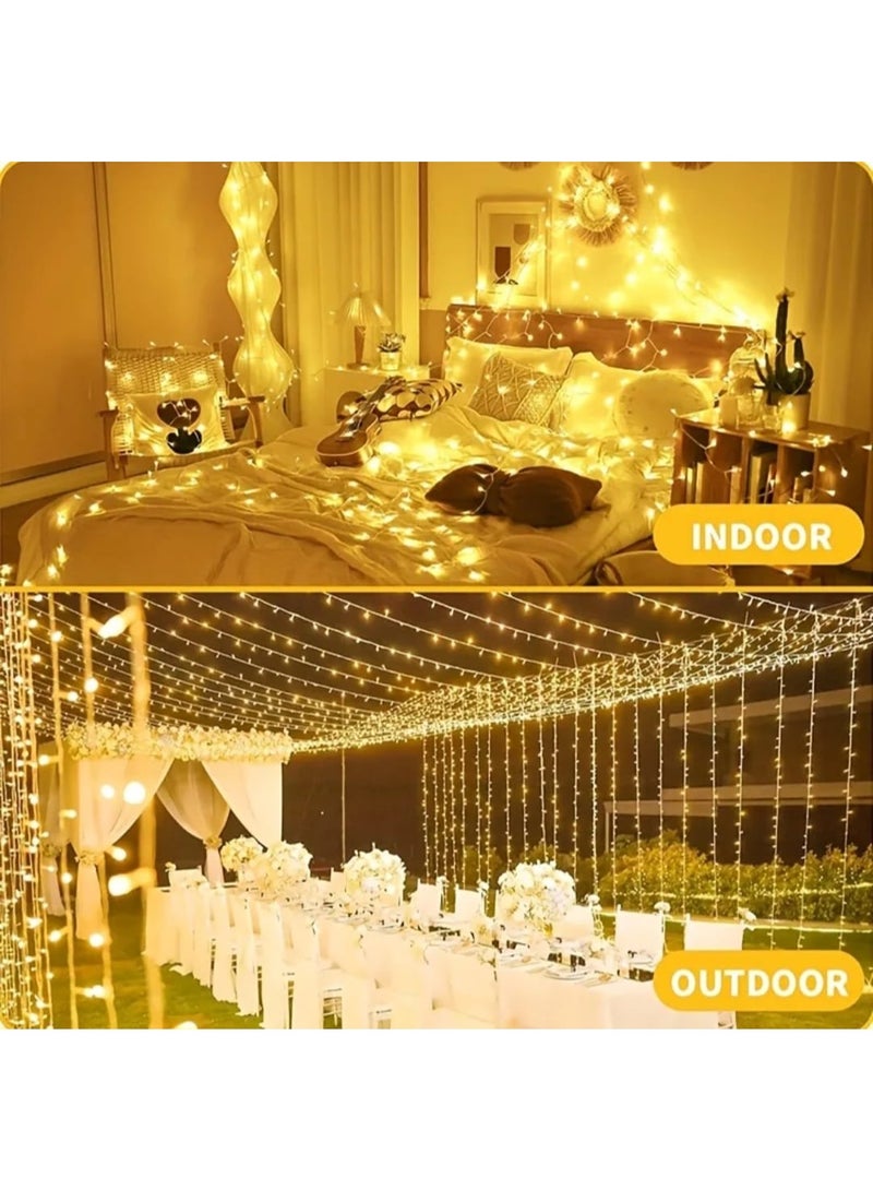 إل ديس أضواء خيطية بنظام USB – بطول 600 سم بإضاءة بيضاء دافئة للديكور في الكريسماس والحفلات والزفاف ولتزيين المنزل والحديقة – مناسبة للاستخدام الداخلي والخارجي مع توصيل USB وتشغيل فوري - Image 2