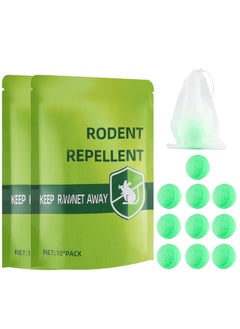 Natural Peppermint Oil Rodent Repellent Balls - Effective Pest Control for Mice, Bugs, Spiders, Cockroaches, and Ants in Your Home and Garden. Safe Ingredients for Protection.