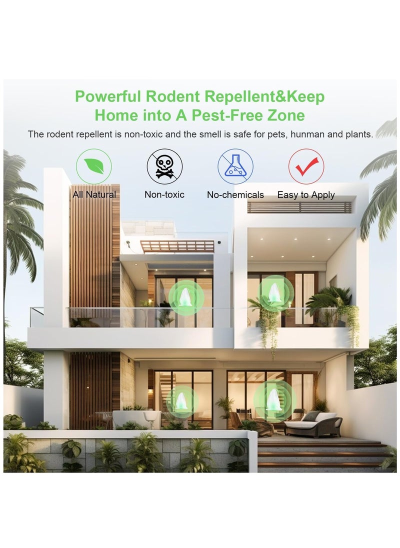 Generic - Natural Peppermint Oil Rodent Repellent Balls - Effective Pest Control for Mice, Bugs, Spiders, Cockroaches, and Ants in Your Home and Garden. Safe Ingredients for Protection. - Image 1